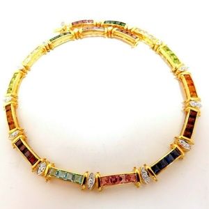 50ct Natural Garnet Tourmaline Aquamarine Peridot